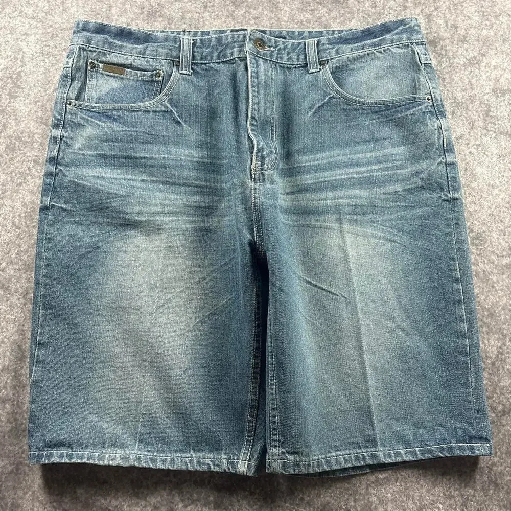 Parish Nation 2006 Men’s 42 Blue Denim Jorts Y2K Baggy Jean Shorts
